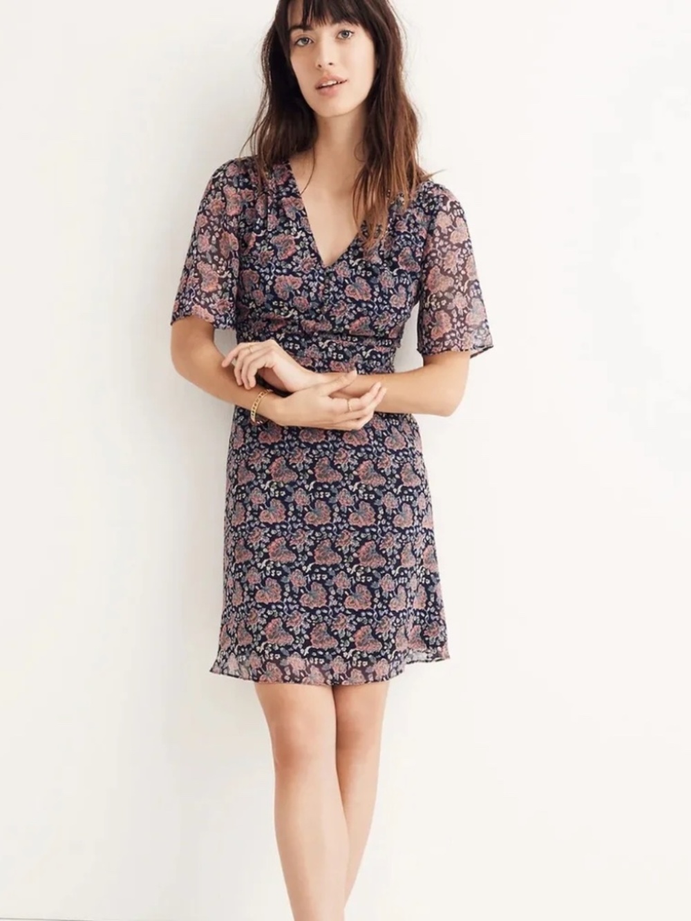Madewell Orchard Flutter Dress Size 12